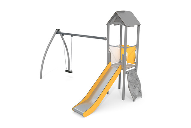 3D rendering af Play tower - Active single tower swing