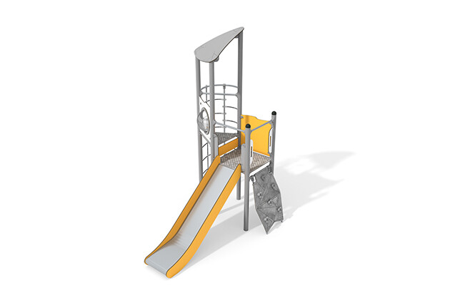 3D rendering af Play tower - Active single tower rope tunnel