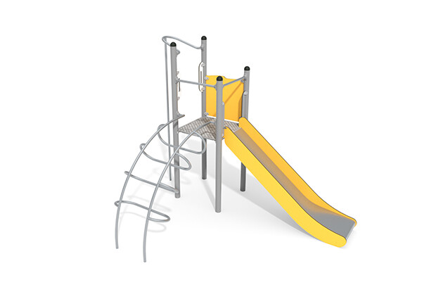 3D rendering af Play tower - Active single tower fireman’s pole
