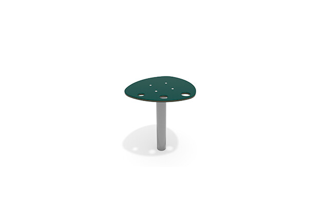 3D rendering af Sandbox – sand play table with holes green