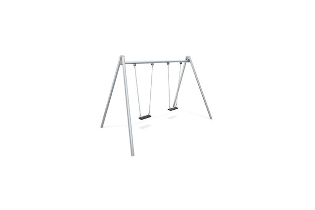 3D rendering af Swing - Aquarius 2 seats stainless steel