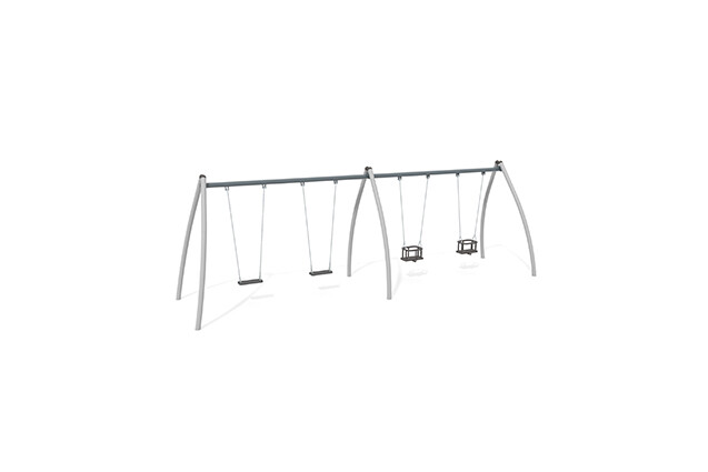 3D rendering af Swing - Active 2 seats and 2 baby seats