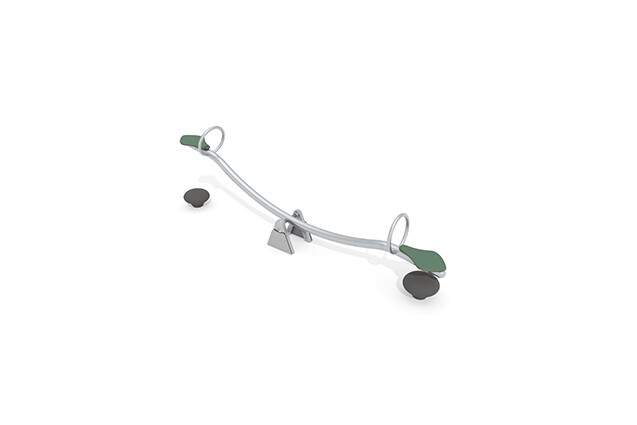 3D rendering af Seesaw - stainless steel green l 3.4 m