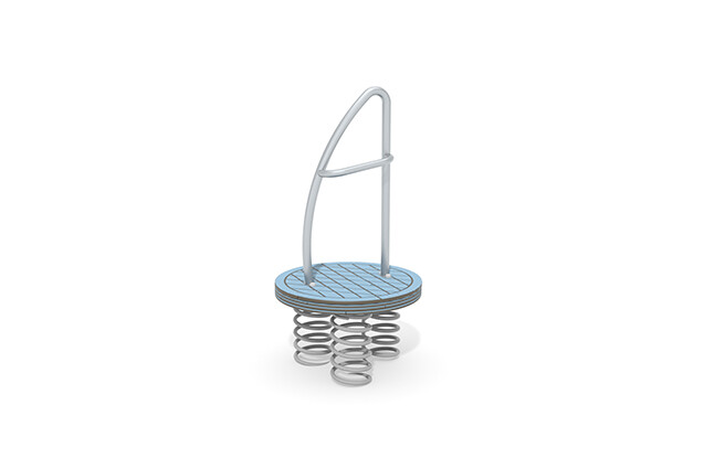 3D rendering af Seesaw – spring rocker with safety bar blue