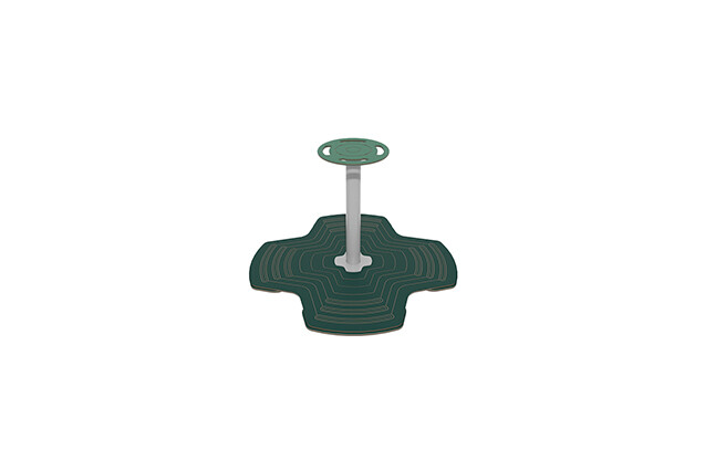 3D rendering af Seesaw - standing rocker four seats green