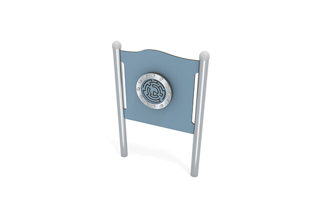 3D rendering af Activity board - labyrinth blue