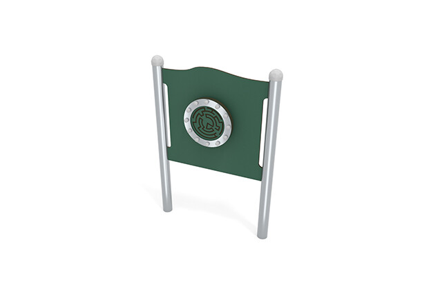 3D rendering af Activity board - labyrinth green