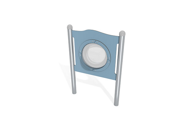 3D rendering af Activity board - porthole/window blue