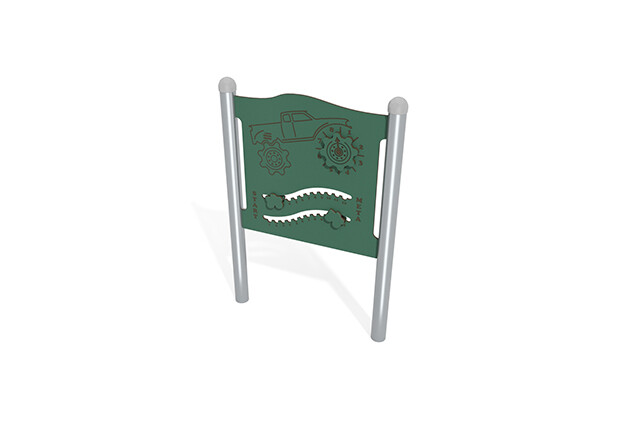 3D rendering af Activity board - small race track green