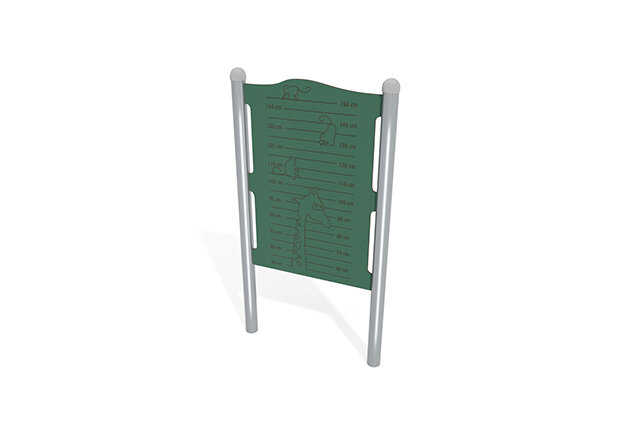 3D rendering af Activity board - altimeter green