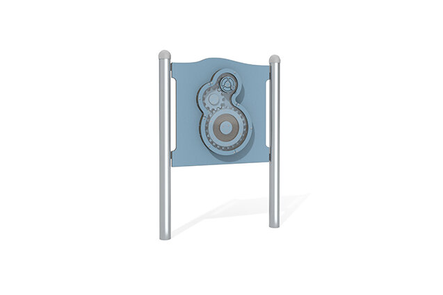 3D rendering af Activity board - turn the gears blue