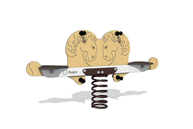 3D rendering af Seesaw - double rocker horse