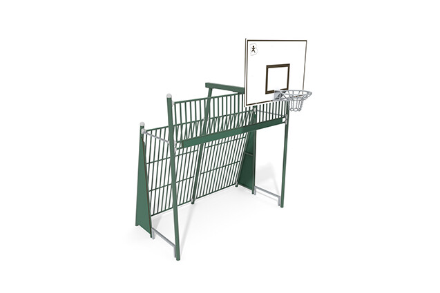 3D rendering af Multi goal - Sport Arena goal football and basketball green