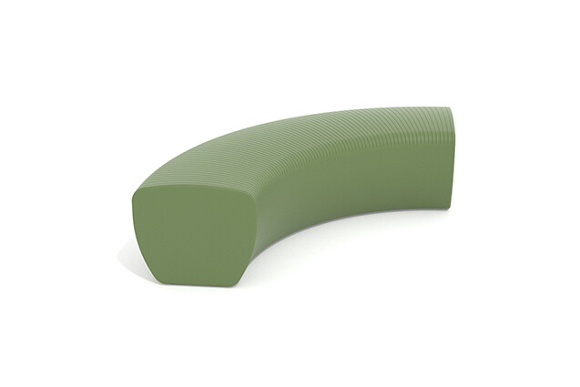3D rendering af Outdoor furniture - Outi bench module 2