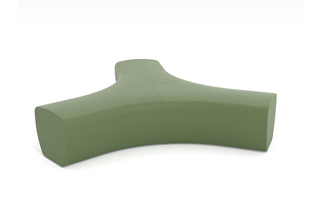 3D rendering af Outdoor furniture - Outi bench module 3