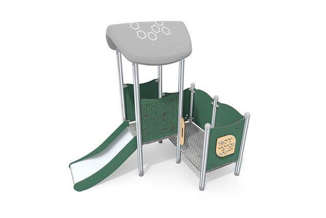 3D rendering af Play tower - Mini single tower slide