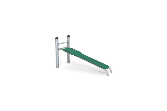 3D rendering af Fitness - Street Workout Inox incline bench green