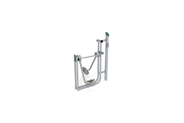 3D rendering af Fitness - Outdoor Inox air walker green