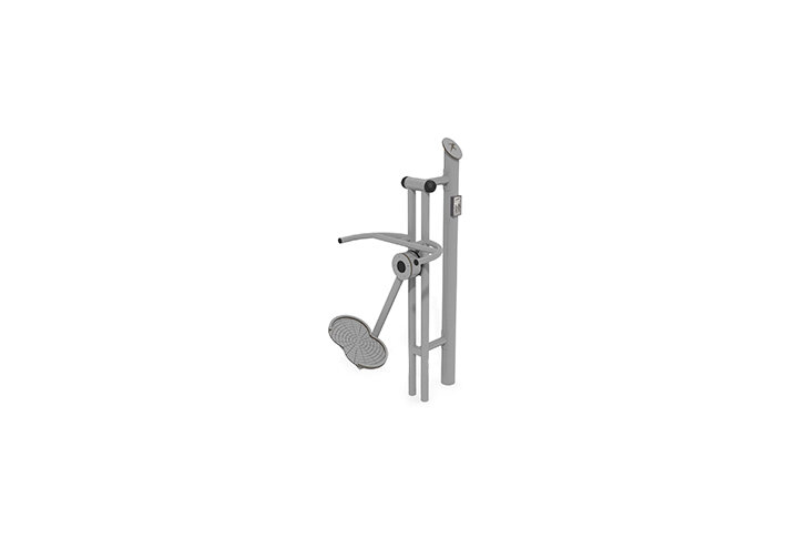 3D rendering af Fitness - Outdoor air skier grey