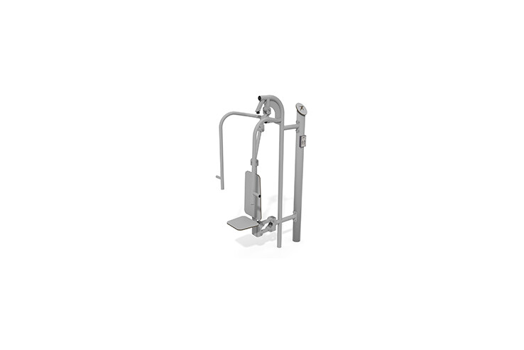 3D rendering af Fitness - Outdoor chest press grey