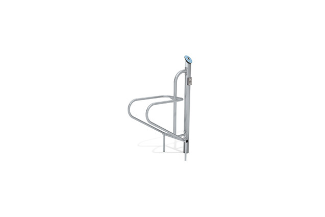 3D rendering af Fitness - Outdoor Inox dip station blue