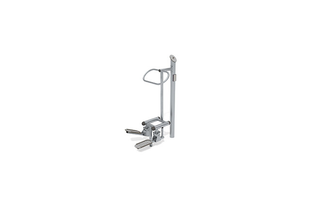 3D rendering af Fitness - Outdoor Inox stepper grey