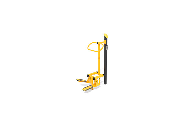 3D rendering af Fitness - Outdoor stepper yellow