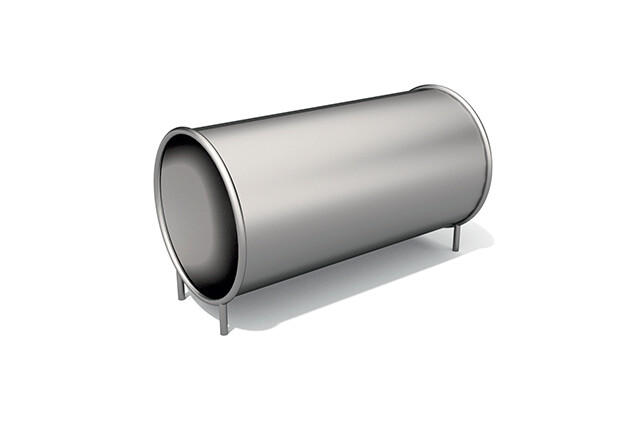 3D rendering af Obstacle course - crawl tube 1.5 m stainless steel