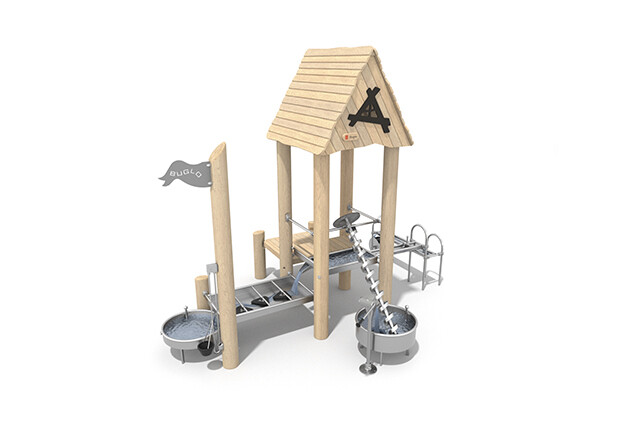 3D rendering af Water play - robinia water play system with waterworks