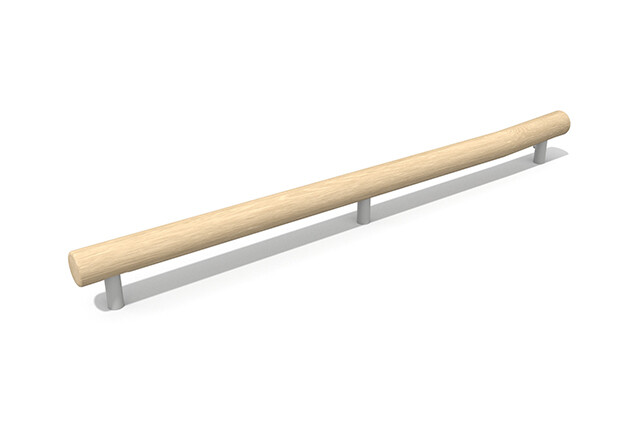 3D rendering af Obstacle course - balance beam robinia 4 m