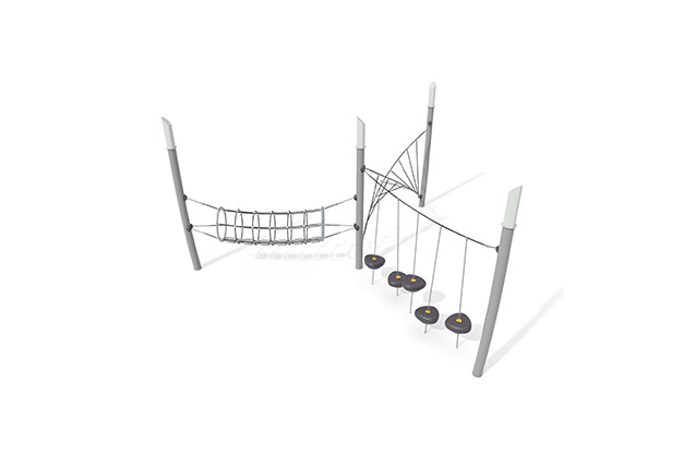 3D rendering af Obstacle course - Acrobat obstacle course 2 grey/black