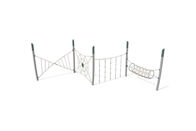 3D rendering af Obstacle course - Acrobat obstacle course 4 green/beige