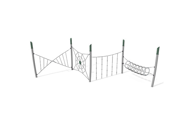 3D rendering af Obstacle course - Acrobat obstacle course 4 green/black