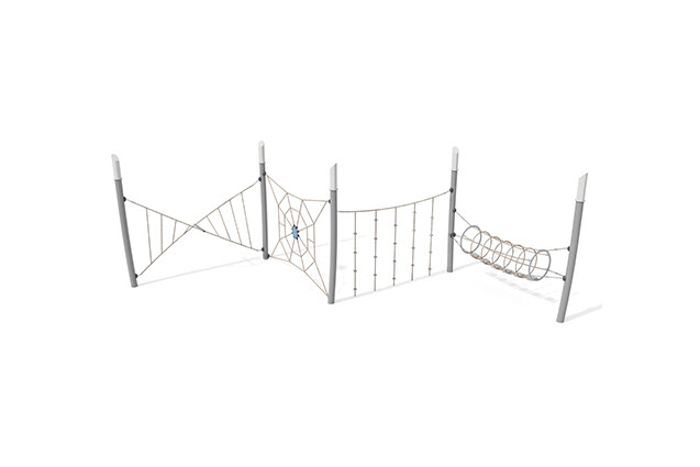 3D rendering af Obstacle course - Acrobat obstacle course 4 grey/beige