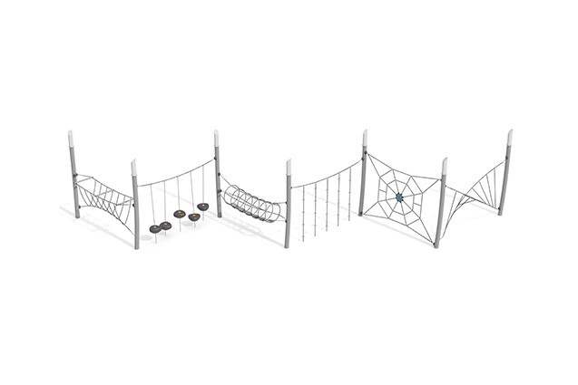 3D rendering af Obstacle course - Acrobat obstacle course 5 grey/black
