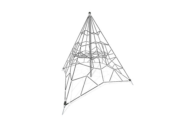 3D rendering af Climbing net - Acrobat pyramid 1 grey/black