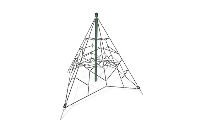 3D rendering af Climbing net - Acrobat pyramid 2 green/black