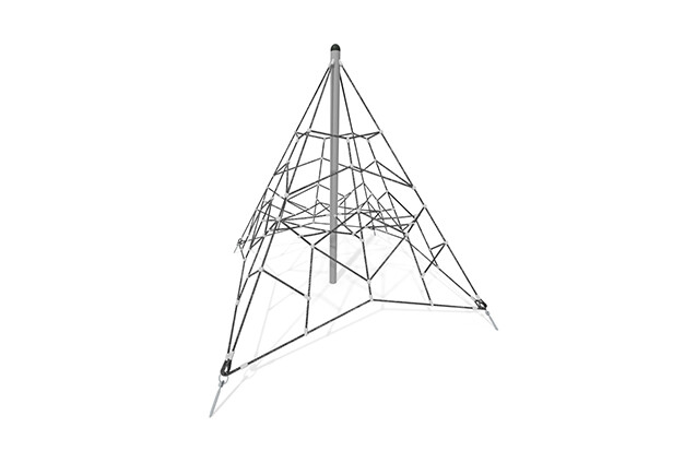 3D rendering af Climbing net - Acrobat pyramid 2 grey/black