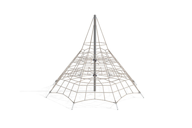 3D rendering af Climbing net - Acrobat pyramid 3 grey/beige