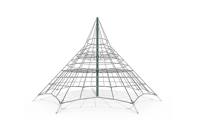 3D rendering af Climbing net - Acrobat pyramid 4 green/black
