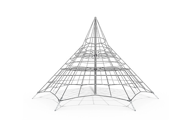 3D rendering af Climbing net - Acrobat pyramid 4 grey/black