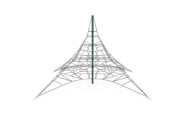 3D rendering af Climbing net - Acrobat pyramid 7 green/black