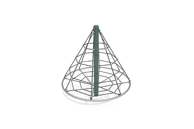 3D rendering af Climbing net - Acrobat cone 1 green/black