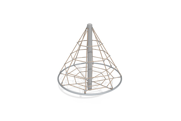 3D rendering af Climbing net - Acrobat cone 1 grey/beige