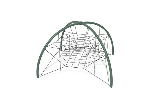 3D rendering af Climbing net - Acrobat dome 1 green/black