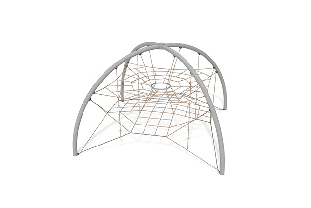 3D rendering af Climbing net - Acrobat dome 1 grey/beige