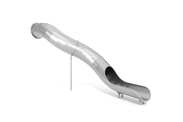 3D rendering af Slide - curved tube h 2.7 m
