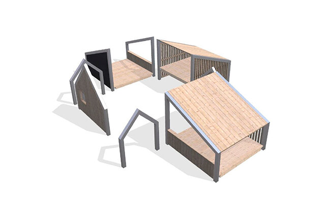 3D rendering af Playhouse - Arthur package 20