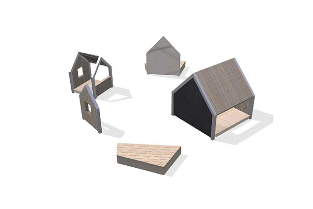 3D rendering af Playhouse - Arthur package 23