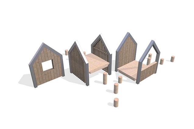 3D rendering af Playhouse - Arthur package 26